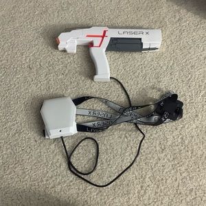Laser x guns with chest pad included